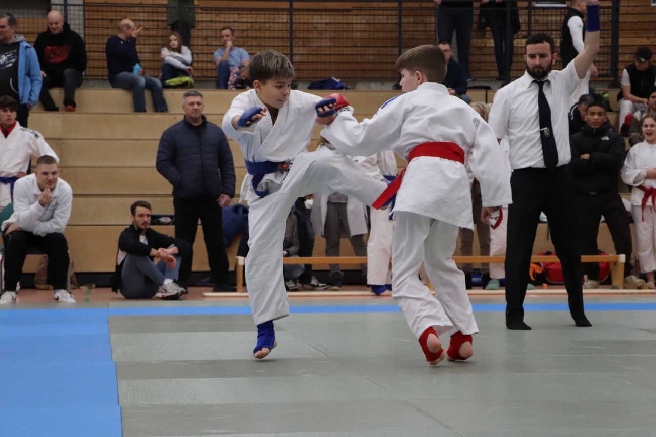 In der U14, -40 kg erkämpfte sich Nazar Trufen (links im Bild) die Silbermedaille.